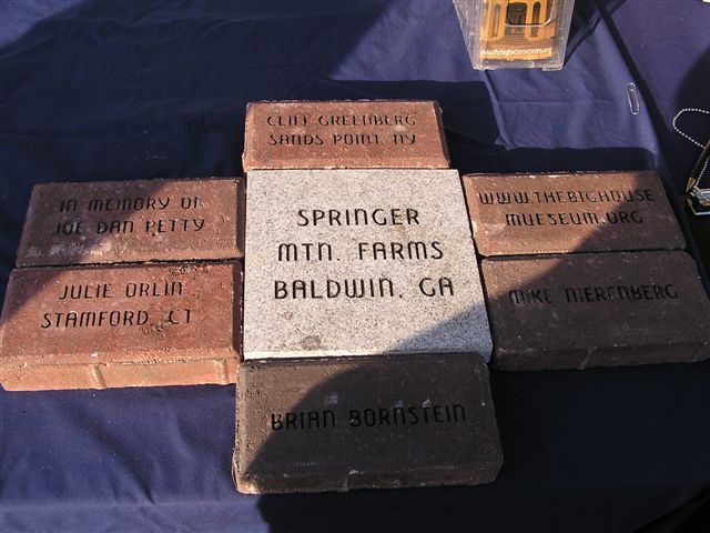 in loving memory bricks to pave/benefit the Big House....